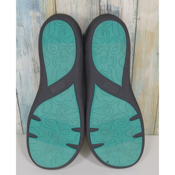 Cobb Hill By New Balance Women's Flip Flops Size 11 Black Blue Elastic Sandals - Picture 6 of 9